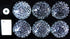 SILVER ORNAMATE BAUBLES  BATTERY OPERATED LED COOL WHITE 6/PK. 55216